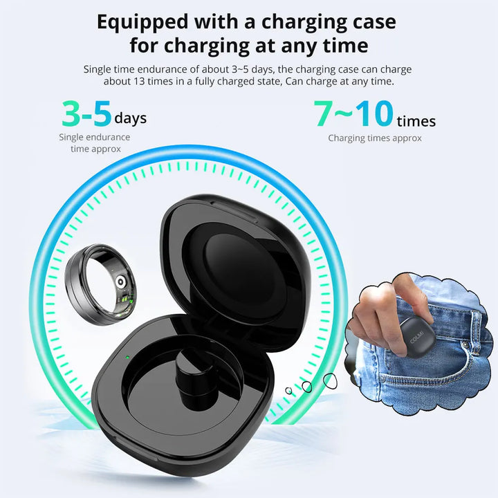 COLMI R06 Smart Ring with Charging Case