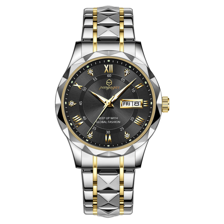 PENGAGAR Luxury Man Watches Stainless Steel