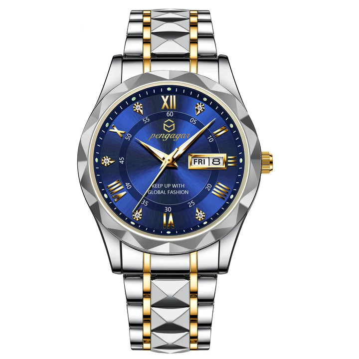 PENGAGAR Luxury Man Watches Stainless Steel